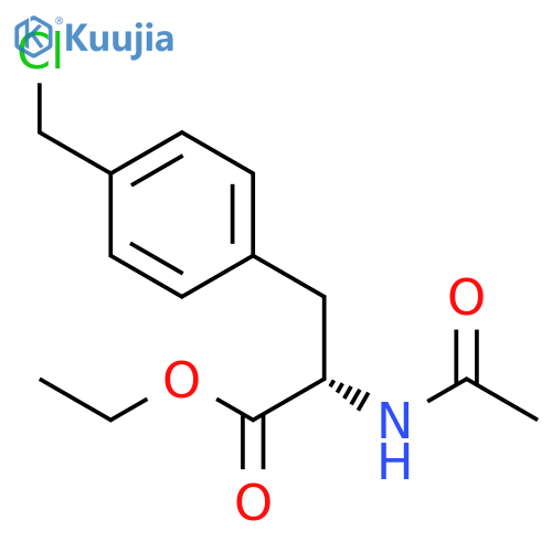 L-Phenylalanine, N-acetyl-4-(chloromethyl)-, ethyl ester structure
