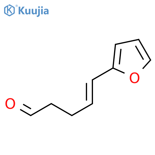 4-Pentenal, 5-(2-furanyl)-, (4E)- structure