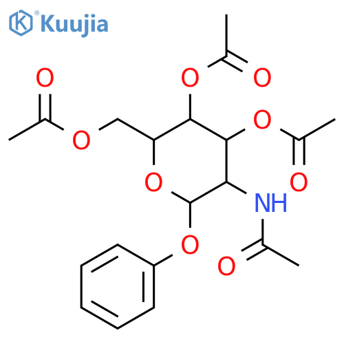 Phenyl 2-Acetamido-3,4,6-tri-O-acetyl-2-deoxy-a-D-glucopyranoside structure