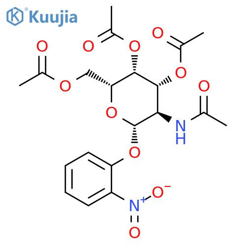 o-Nitrophenyl 2-Acetamido-2-deoxy-3,4,6-tri-O-acetyl-beta-D-galactopyranoside structure