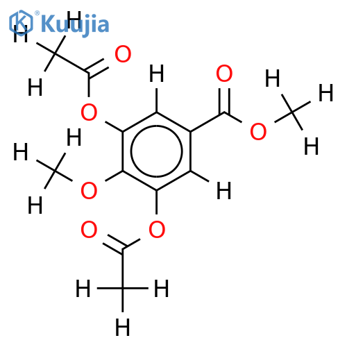 3,5-Diacetoxy-4-methoxy-benzoesaeure-methylester structure