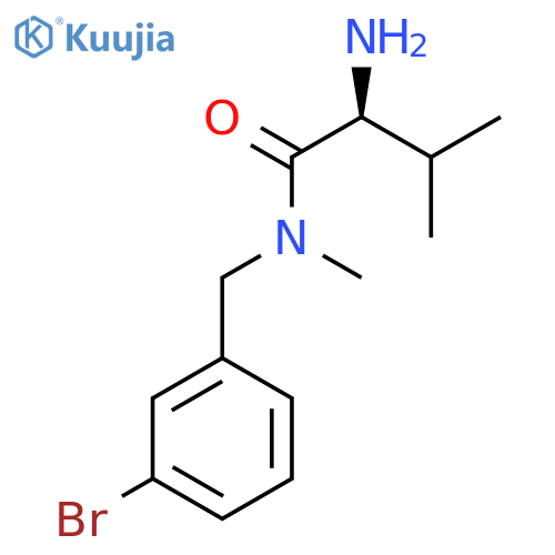 (S)-2-Amino-N-(3-bromo-benzyl)-3,N-dimethyl-butyramide structure