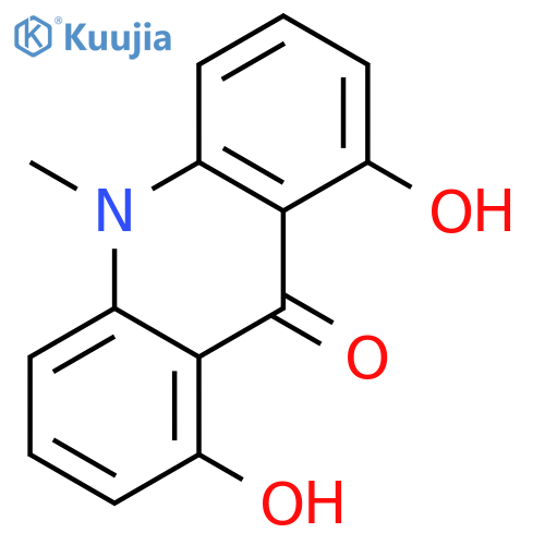 1,8-dihydroxy-10-methyl-9(10H)-acridinone structure