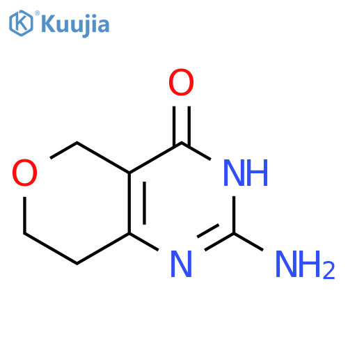 2-amino-5H,7H,8H-pyrano4,3-dpyrimidin-4-ol structure