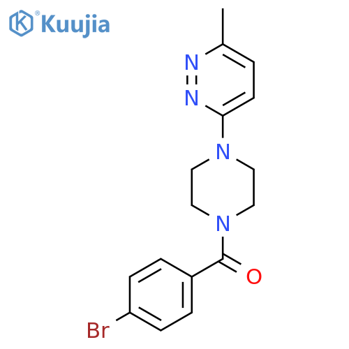 3-4-(4-bromobenzoyl)piperazin-1-yl-6-methylpyridazine structure