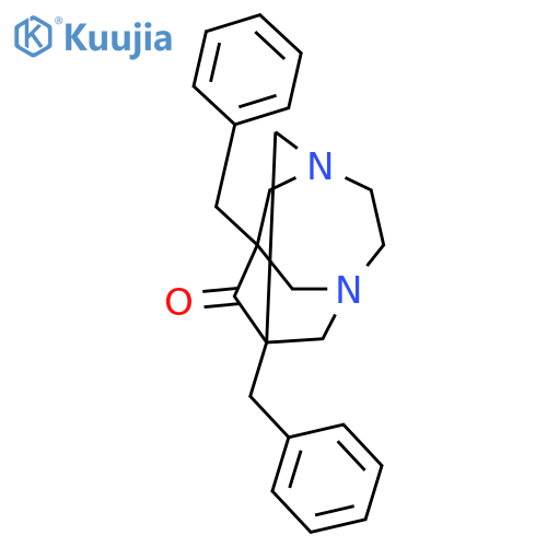3,6-Diazatricyclo[4.3.1.13,8]undecan-9-one, 1,8-bis(phenylmethyl)- structure