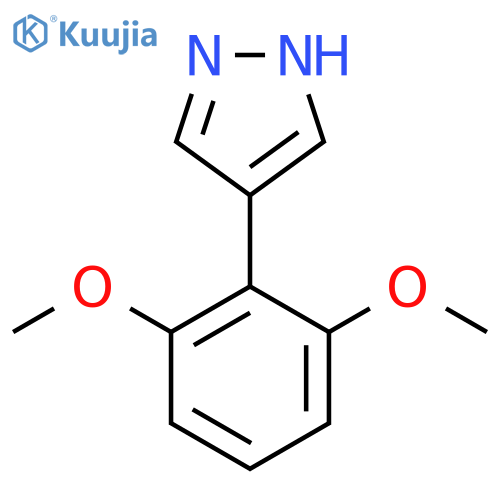 4-(2,6-dimethoxyphenyl)-1H-pyrazole structure