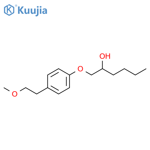 2-Hexanol,1-[4-(2-methoxyethyl)phenoxy]- structure