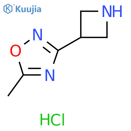 3-(AZETIDIN-3-YL)-5-METHYL-1,2,4-OXADIAZOLE HYDROCHLORIDE structure