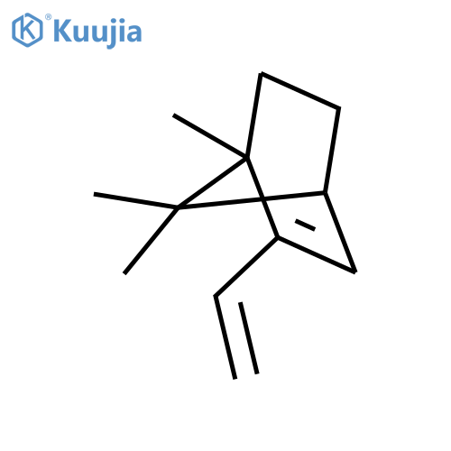 Bicyclo[2.2.1]hept-2-ene, 2-ethenyl-1,7,7-trimethyl- structure