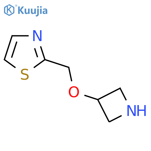 2-[(Azetidin-3-yloxy)methyl]-1,3-thiazole structure