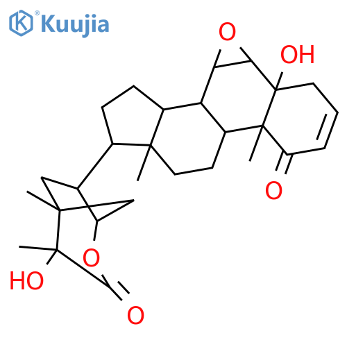 6alpha,7alpha-epoxy-5alpha-hydroxy-17alpha-[(1R,4R,5R,7R)-4-hydroxy-4,5-dimethyl-3-oxo-2-oxabicyclo[3.2.1]octan-7-yl]androst-2-en-1-one structure