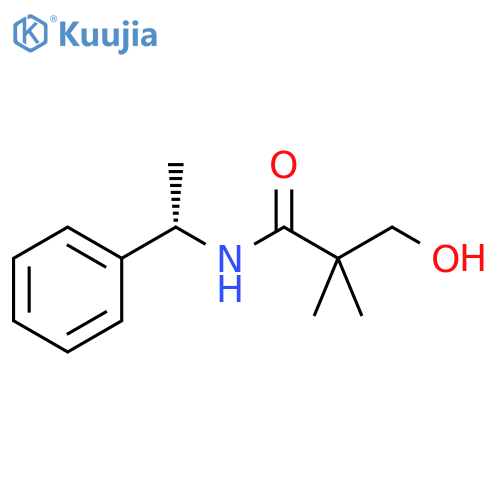 Propanamide, 3-hydroxy-2,2-dimethyl-N-(1-phenylethyl)-, (S)- (9CI) structure