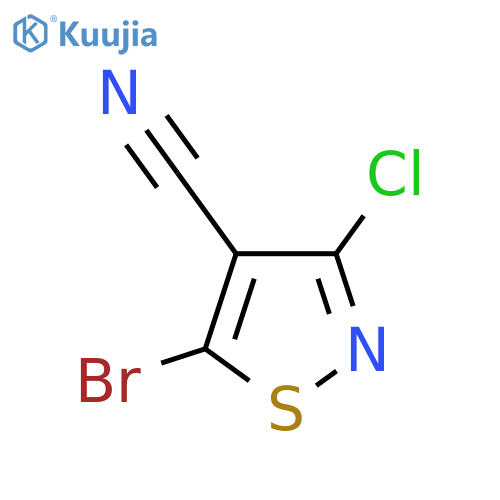 5-Bromo-3-chloroisothiazole-4-carbonitrile structure