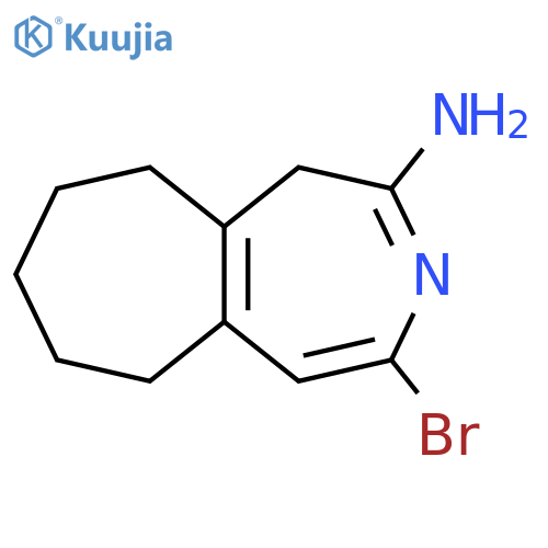 Cyclohept[d]azepin-2-amine, 4-bromo-1,6,7,8,9,10-hexahydro- structure