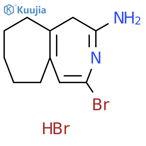 Cyclohept[d]azepin-2-amine, 4-bromo-1,6,7,8,9,10-hexahydro-, hydrobromide (1:1) structure