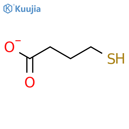 Butanoic acid,4-mercapto-, ion(1-) structure