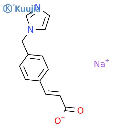 Sodium 3-(4-((1H-imidazol-1-yl)methyl)phenyl)acrylate structure