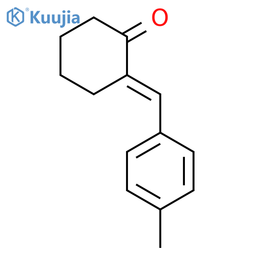 Cyclohexanone, 2-[(4-methylphenyl)methylene]-, (2E)- structure