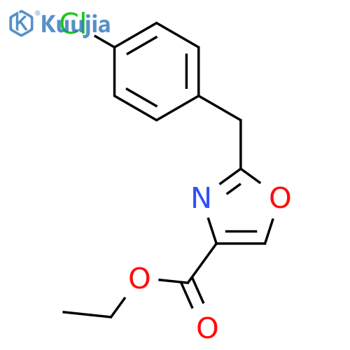 Ethyl 2-(4-chlorobenzyl)oxazole-4-carboxylate structure