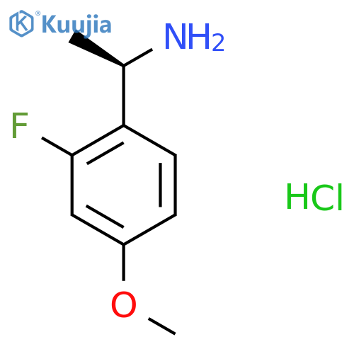 (R)-1-(2-Fluoro-4-methoxyphenyl)ethanamine hydrochloride structure
