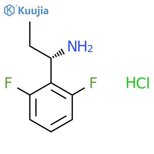 (S)-1-(2,6-Difluorophenyl)propan-1-amine hydrochloride structure