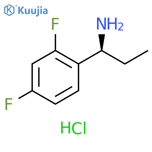 (S)-1-(2,4-DIFLUOROPHENYL)PROPAN-1-AMINE HYDROCHLORIDE structure