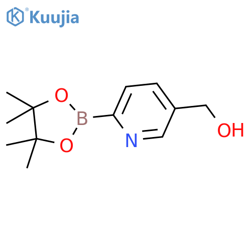 6-(tetramethyl-1,3,2-dioxaborolan-2-yl)pyridin-3-ylmethanol structure