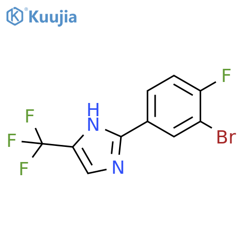2-(3-Bromo-4-fluorophenyl)-4-(trifluoromethyl)-1h-imidazole structure