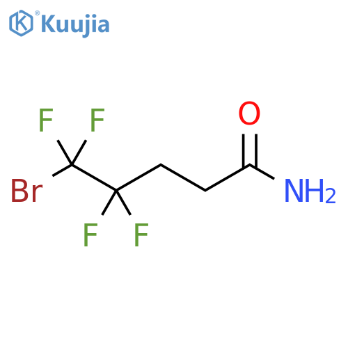 5-Bromo-4,4,5,5-tetrafluoropentanamide structure