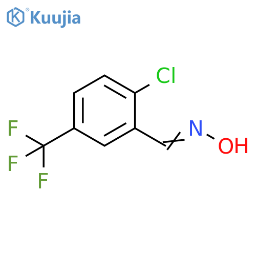 Benzaldehyde, 2-chloro-5-(trifluoromethyl)-, oxime structure