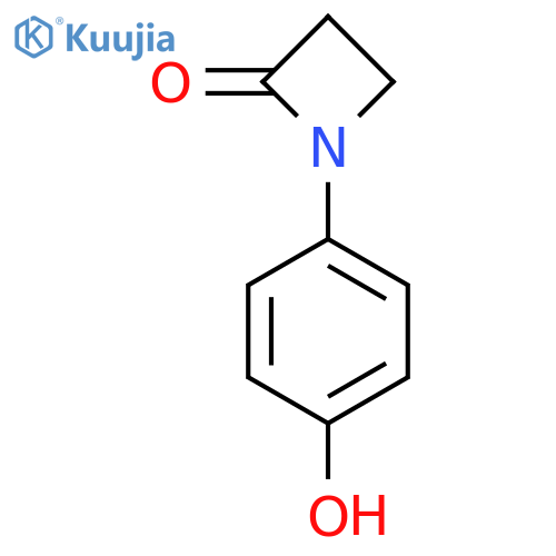 1-(4-Hydroxyphenyl)azetidin-2-one structure