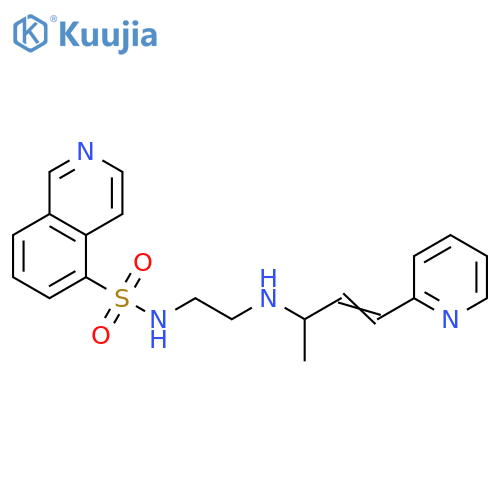 5-Isoquinolinesulfonamide,N-[2-[[1-methyl-3-(2-pyridinyl)-2-propenyl]amino]ethyl]- structure