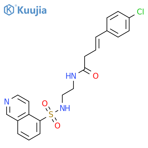 5-Isoquinolinesulfonamide,N-[2-[[3-(4-chlorophenyl)-2-propen-1-yl]formylamino]ethyl]- structure
