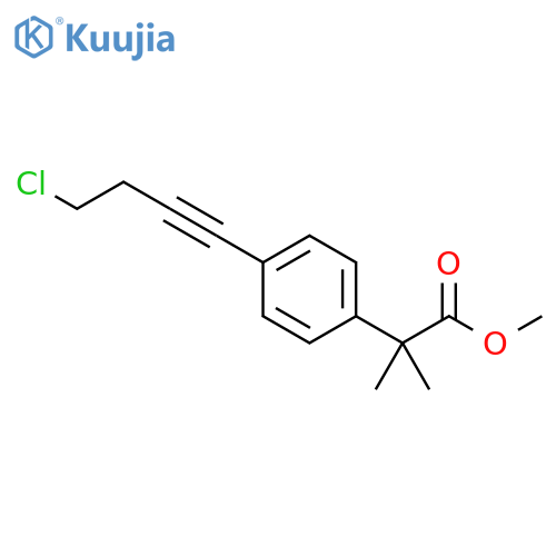 METHYL 2-(4-(4-CHLOROBUT-1-YN-1-YL)PHENYL)-2-METHYLPROPANOATE structure