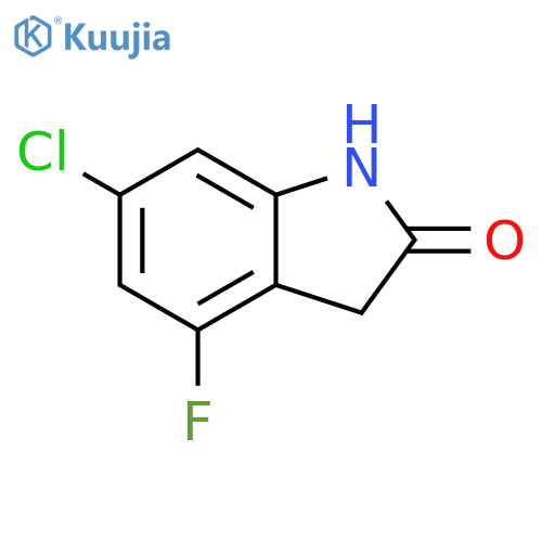 2H-Indol-2-one, 6-chloro-4-fluoro-1,3-dihydro- structure