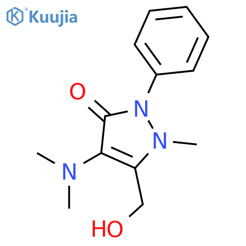 3H-Pyrazol-3-one,4-(dimethylamino)-1,2-dihydro-5-(hydroxymethyl)-1-methyl-2-phenyl- structure