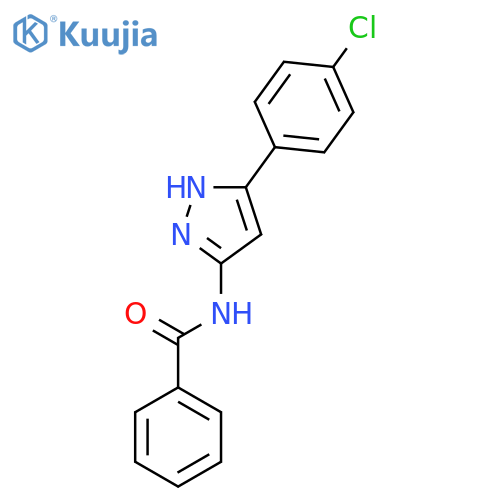 Benzamide, N-[5-(4-chlorophenyl)-1H-pyrazol-3-yl]- structure