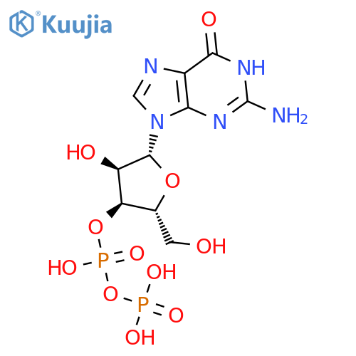 Guanosine 3'-diphosphoric acid structure