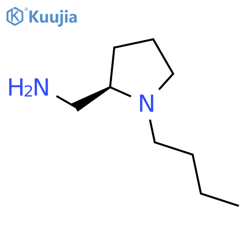 (2R)-1-butylpyrrolidin-2-ylmethanamine structure