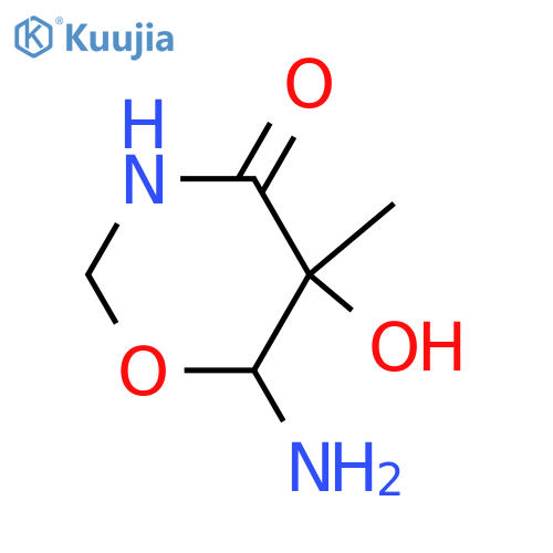 6-Aminodihydro-5-hydroxy-5-methyl-2H-1,3-oxazin-4(3H)-one structure