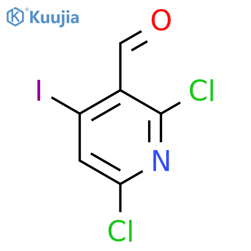 2,6-dichloro-4-iodopyridine-3-carbaldehyde structure