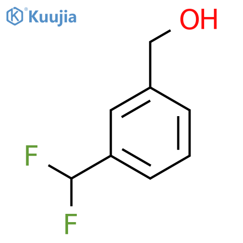 3-(difluoromethyl)phenylmethanol structure