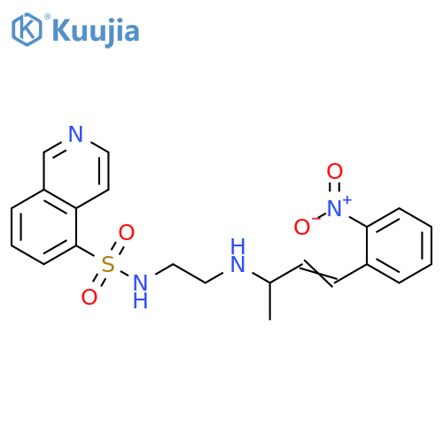 5-Isoquinolinesulfonamide,N-[2-[[1-methyl-3-(2-nitrophenyl)-2-propenyl]amino]ethyl]- structure