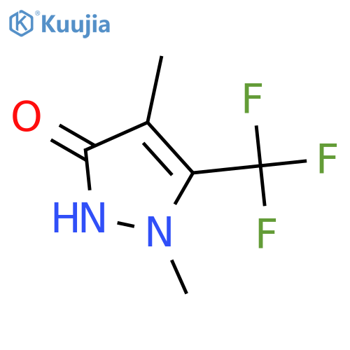 3H-PYRAZOL-3-ONE, 1,2-DIHYDRO-1,4-DIMETHYL-5-(TRIFLUOROMETHYL)- structure