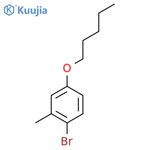 1-Bromo-2-methyl-4-n-pentyloxybenzene structure