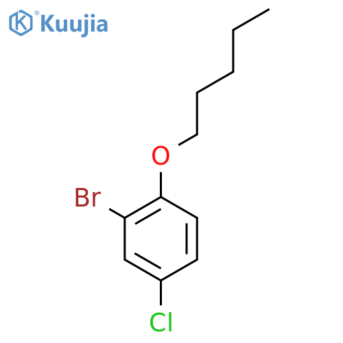 2-bromo-4-chloro-1-pentoxybenzene structure