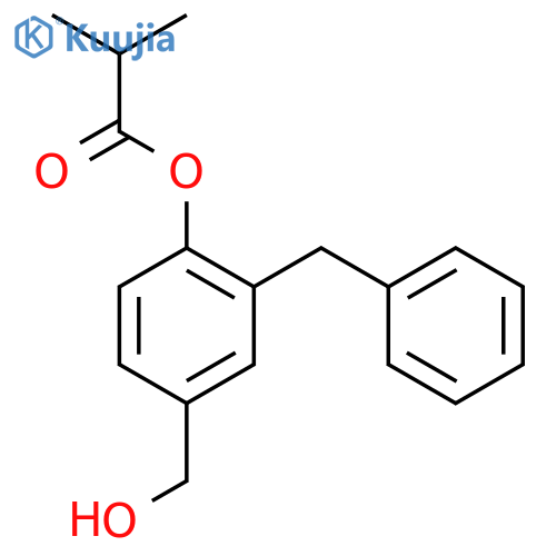4-Hydroxymethyl-2-benzylphenyl Isobutyrate structure
