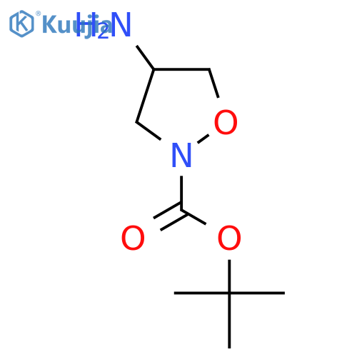 tert-butyl 4-aminoisoxazolidine-2-carboxylate structure