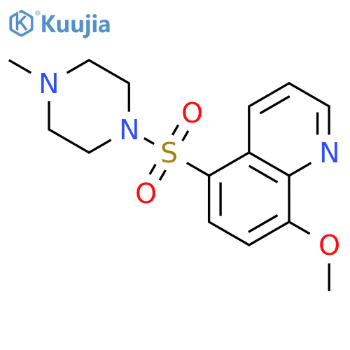 PIPERAZINE, 1-[(8-METHOXY-5-QUINOLINYL)SULFONYL]-4-METHYL- structure